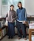 ワイドテーパード デニム スラックスパンツ