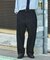 ワイドテーパード デニム スラックスパンツ