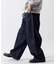 ワイドシルエット カーブデニムパンツ ワンウォッシュ