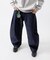 ワイドシルエット カーブデニムパンツ ワンウォッシュ