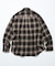 Relax Fit リラックスフィット オンブレチェック  バンドカラー ネルシャツ 【限定展開】