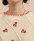 花刺繍 ニットプルオーバー