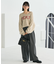 メランジ Vネックロゴニット【限定展開】