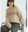 メランジ Vネックロゴニット【限定展開】