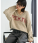 メランジ Vネックロゴニット【限定展開】