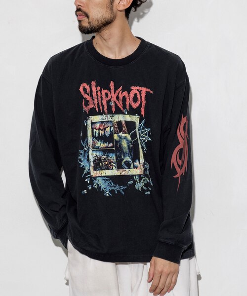 EXCLUSIVE】ヴィンテージライク Slipknot グラフィックロンT