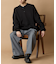 Relax Fit リラックスフィット スウェットライク ヘンリーネック ニット 【限定展開】