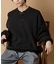 Relax Fit リラックスフィット スウェットライク ヘンリーネック ニット 【限定展開】