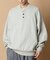 Relax Fit リラックスフィット スウェットライク ヘンリーネック ニット 【限定展開】
