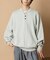 Relax Fit リラックスフィット スウェットライク ヘンリーネック ニット 【限定展開】