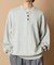 Relax Fit リラックスフィット スウェットライク ヘンリーネック ニット 【限定展開】