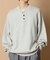 Relax Fit リラックスフィット スウェットライク ヘンリーネック ニット 【限定展開】