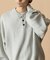 Relax Fit リラックスフィット スウェットライク ヘンリーネック ニット 【限定展開】