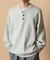 Relax Fit リラックスフィット スウェットライク ヘンリーネック ニット 【限定展開】