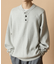 Relax Fit リラックスフィット スウェットライク ヘンリーネック ニット 【限定展開】
