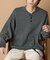 Relax Fit リラックスフィット スウェットライク ヘンリーネック ニット 【限定展開】
