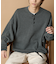 Relax Fit リラックスフィット スウェットライク ヘンリーネック ニット 【限定展開】