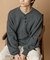 Relax Fit リラックスフィット スウェットライク ヘンリーネック ニット 【限定展開】