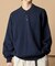 Relax Fit リラックスフィット スウェットライク ヘンリーネック ニット 【限定展開】