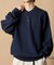 Relax Fit リラックスフィット スウェットライク ヘンリーネック ニット 【限定展開】