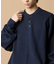 Relax Fit リラックスフィット スウェットライク ヘンリーネック ニット 【限定展開】