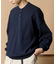 Relax Fit リラックスフィット スウェットライク ヘンリーネック ニット 【限定展開】