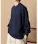 Relax Fit リラックスフィット スウェットライク ヘンリーネック ニット 【限定展開】