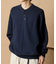 Relax Fit リラックスフィット スウェットライク ヘンリーネック ニット 【限定展開】