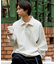 リラックスフィット スピンドル ポロカラー スウェット / ヘムコード 【限定展開】
