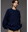 リラックスフィット 畦編み クルーネック ニット 【限定展開】