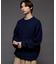 リラックスフィット 畦編み クルーネック ニット 【限定展開】