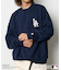 MLB×PEANUTS 別注 ビッグシルエット バックプリント クルーネックスウェット / Dodgers 【限定展開】