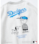 MLB×PEANUTS 別注 ビッグシルエット バックプリント クルーネックスウェット / Dodgers 【限定展開】