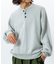 Relax Fit リラックスフィット イージーケア ウォッシャブル ヘンリーネックニット 【限定展開】