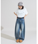 【Exclusive】2パック ダブルネーム ワンポイント ショートスリーブ Tシャツ [XSサイズ]