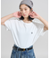 【Exclusive】2パック ダブルネーム ワンポイント ショートスリーブ Tシャツ [XSサイズ]
