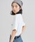 【Exclusive】2パック ダブルネーム ワンポイント ショートスリーブ Tシャツ [XSサイズ]