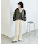 ＜マシーンウォッシャブル＞シルク入り リブニットパンツ　セットアップ対応