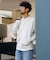 別注 REVERSE WEAVE SNAP SWEAT JACKET
