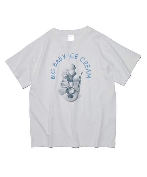 別注 BIG BABY ICE CREAM フォトプリント Tシャツ｜フリークス