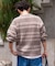 総柄 フェアアイル モール クルーネックニット