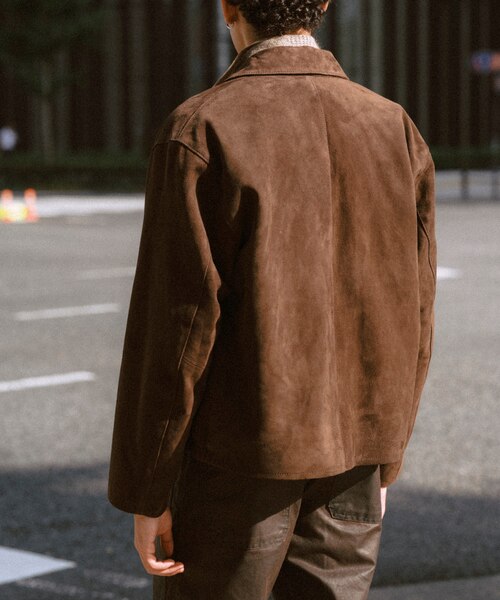 Goat Leather スエード ミニマル シングルライダース｜フリークス