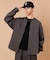 LANATEC WOOLY リラックスフィット ノーカラーシャツ
