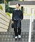 限定展開 ALL WEATHER ACTIVE WEAR/オールウェザーアクティブウェア リラックスフィット パッカブルセットアップ/クルーネックPO