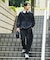 限定展開 ALL WEATHER ACTIVE WEAR/オールウェザーアクティブウェア リラックスフィット パッカブルセットアップ/クルーネックPO