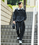 限定展開 ALL WEATHER ACTIVE WEAR/オールウェザーアクティブウェア リラックスフィット パッカブルセットアップ/クルーネックPO