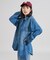 ペイント加工 シャツジャケット＜セットアップ対応＞