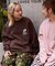 Burger Factory×FREAK'S STORE/バーガーファクトリー 別注 ビッグシルエット バックプリント クルーネックスウェット 【限定展開】