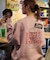 Burger Factory×FREAK'S STORE/バーガーファクトリー 別注 ビッグシルエット バックプリント クルーネックスウェット 【限定展開】