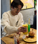 Burger Factory×FREAK'S STORE/バーガーファクトリー 別注 ビッグシルエット バックプリント クルーネックスウェット 【限定展開】